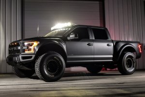 Ford Raptor LED Light Bar - Overhead - KC HiLiTES - Pro6 Gravity 9-Light Combo - Black - `15-`20
